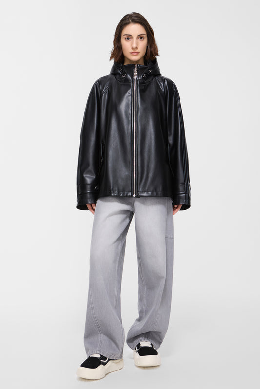 FAUX LEATHER JACKET
