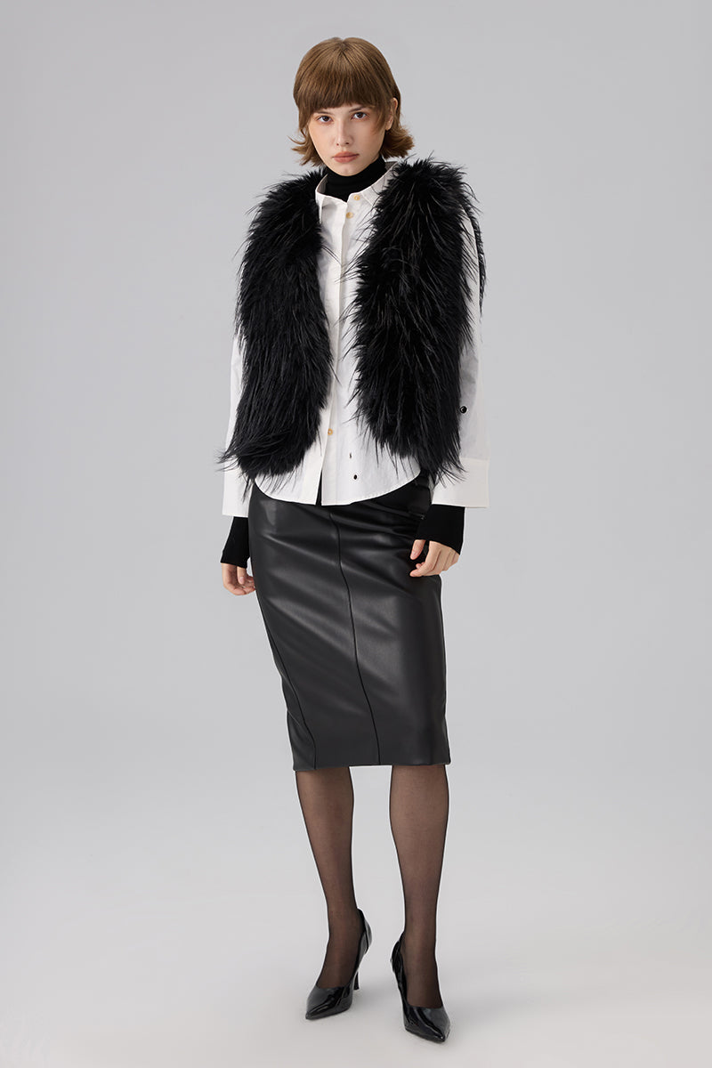 NEW MADISON FAUX FUR VEST