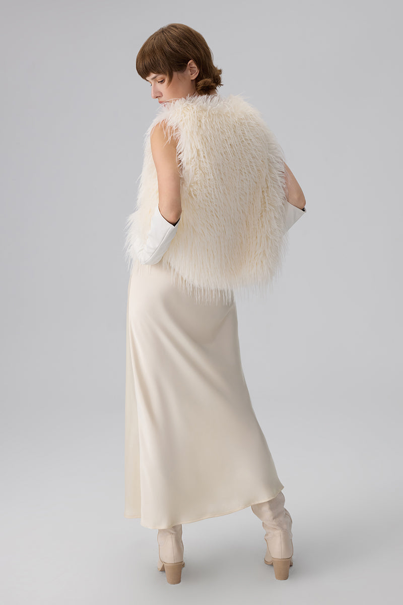 NEW MADISON FAUX FUR VEST