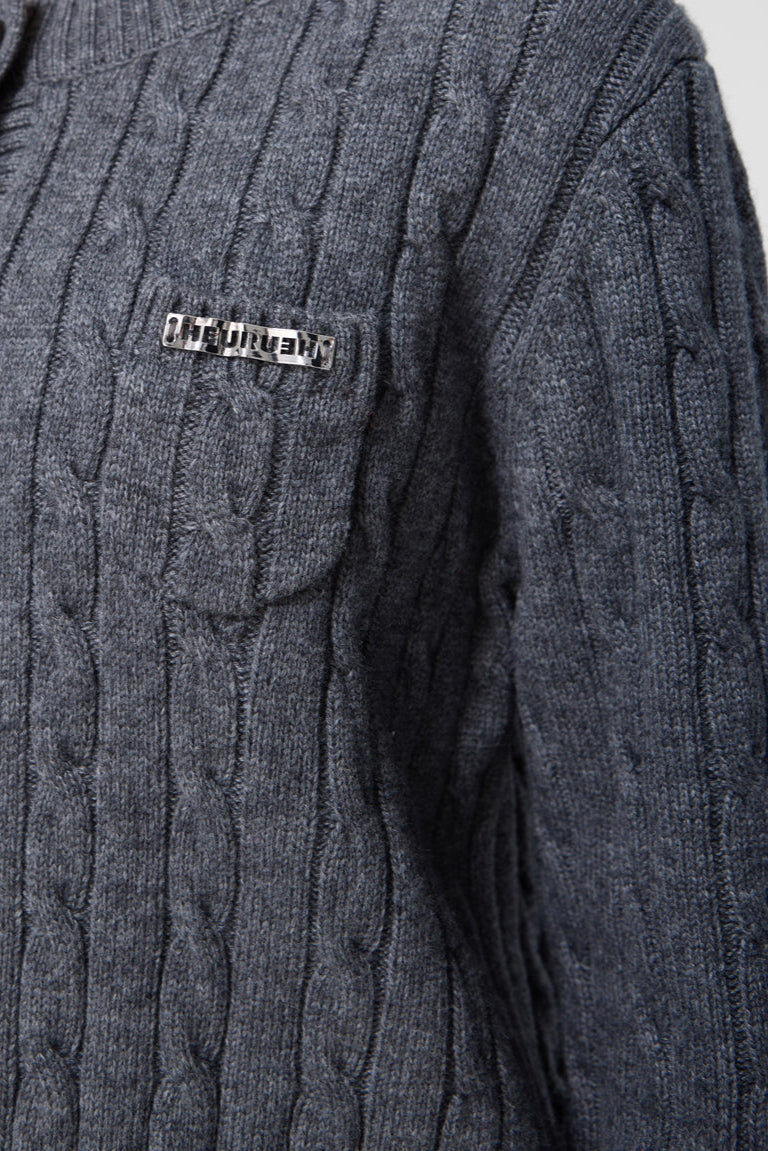 CABLE CARDIGAN